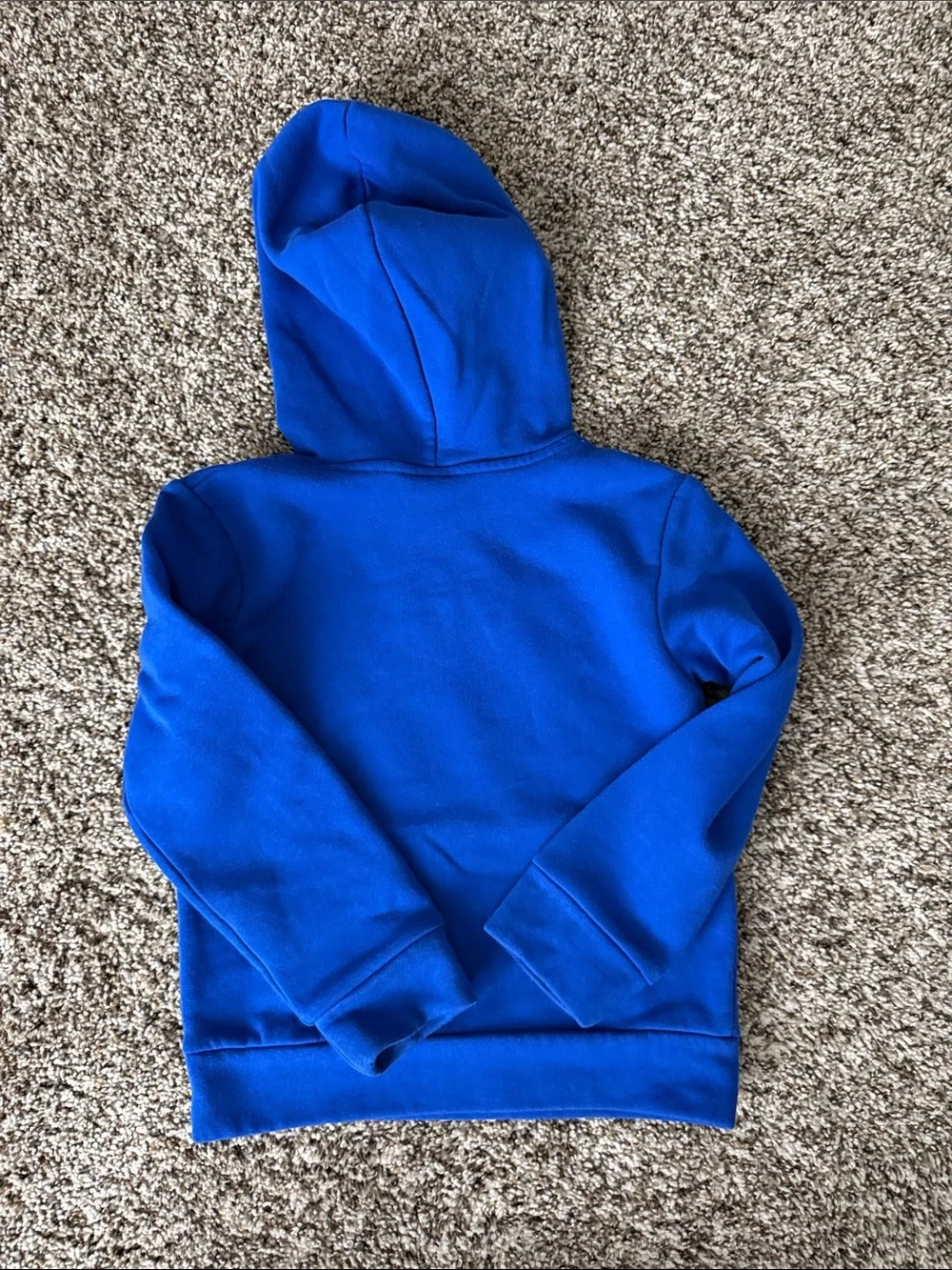 adidas Royal Blue Hoodie with Neon Green Graphic